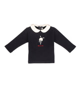 Comfy long sleeve baby girl top by Pompelo